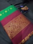 Leaf Green _ Maroon Butta