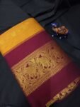 Golden yellow _Maroon Butta