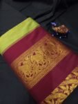 Parrot Green _ Maroon Butta